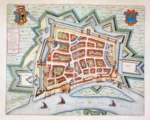 Venlo, 1649 (incisione colorata a mano)